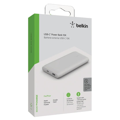 Belkin Power Bank 18W 10.000mAh Power Delivery, white BPB001btWH