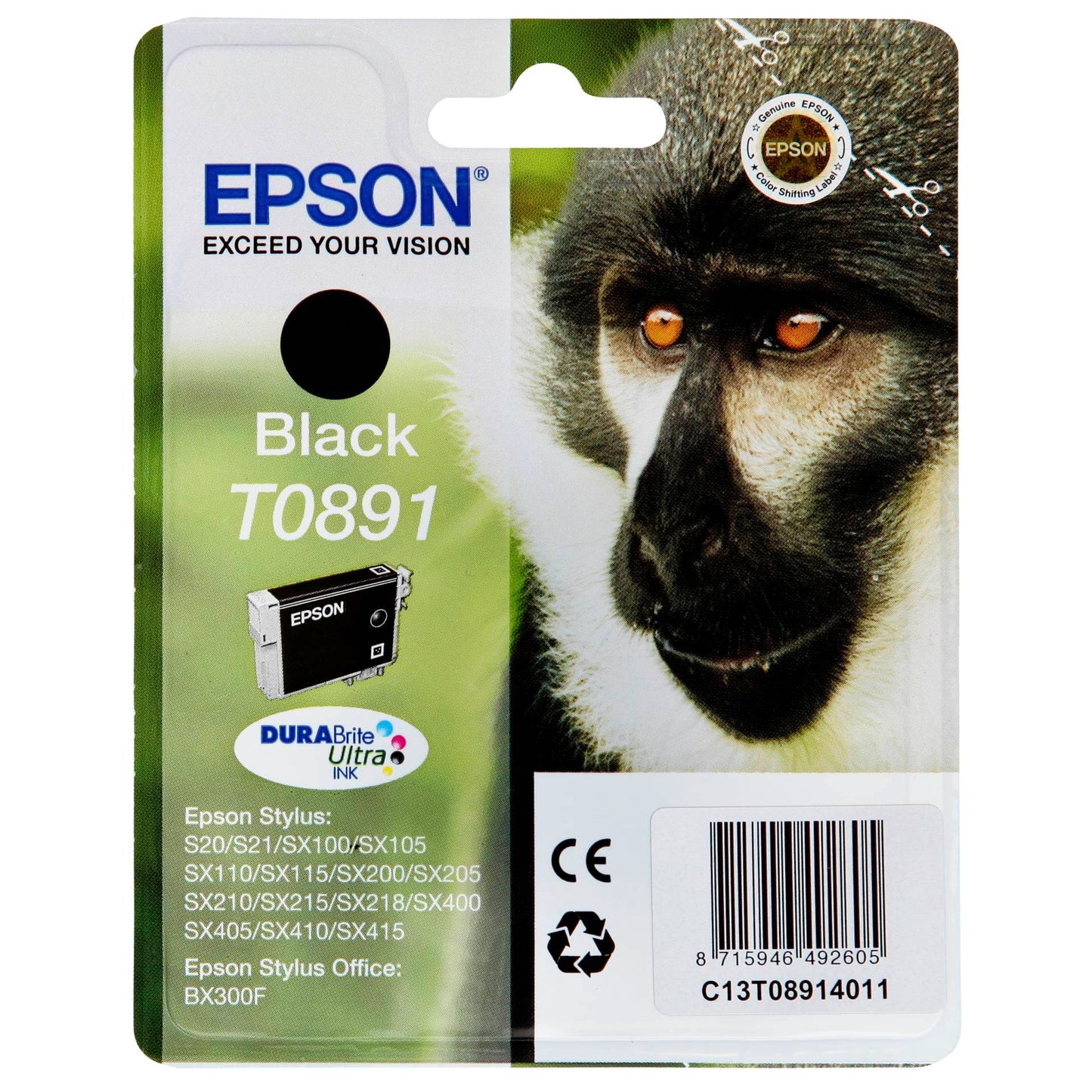 Epson DURABrite Ultra Ink T 089 ink cartridge black       T 0891
