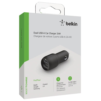 Belkin USB-A Car Charger 24W black CCB001btBK