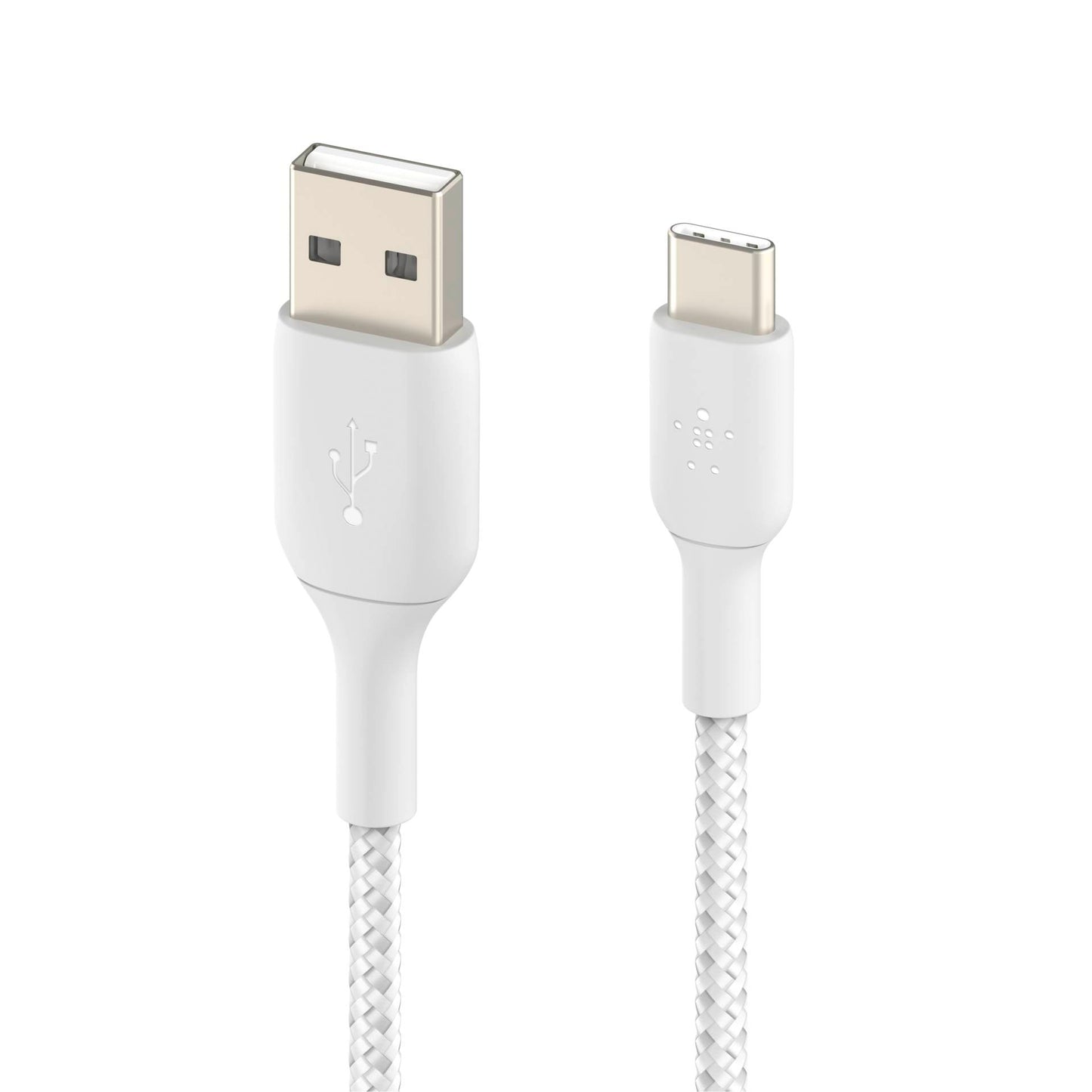 Belkin USB-C/USB-A Cable 2m braided, white CAB002bt2MWH