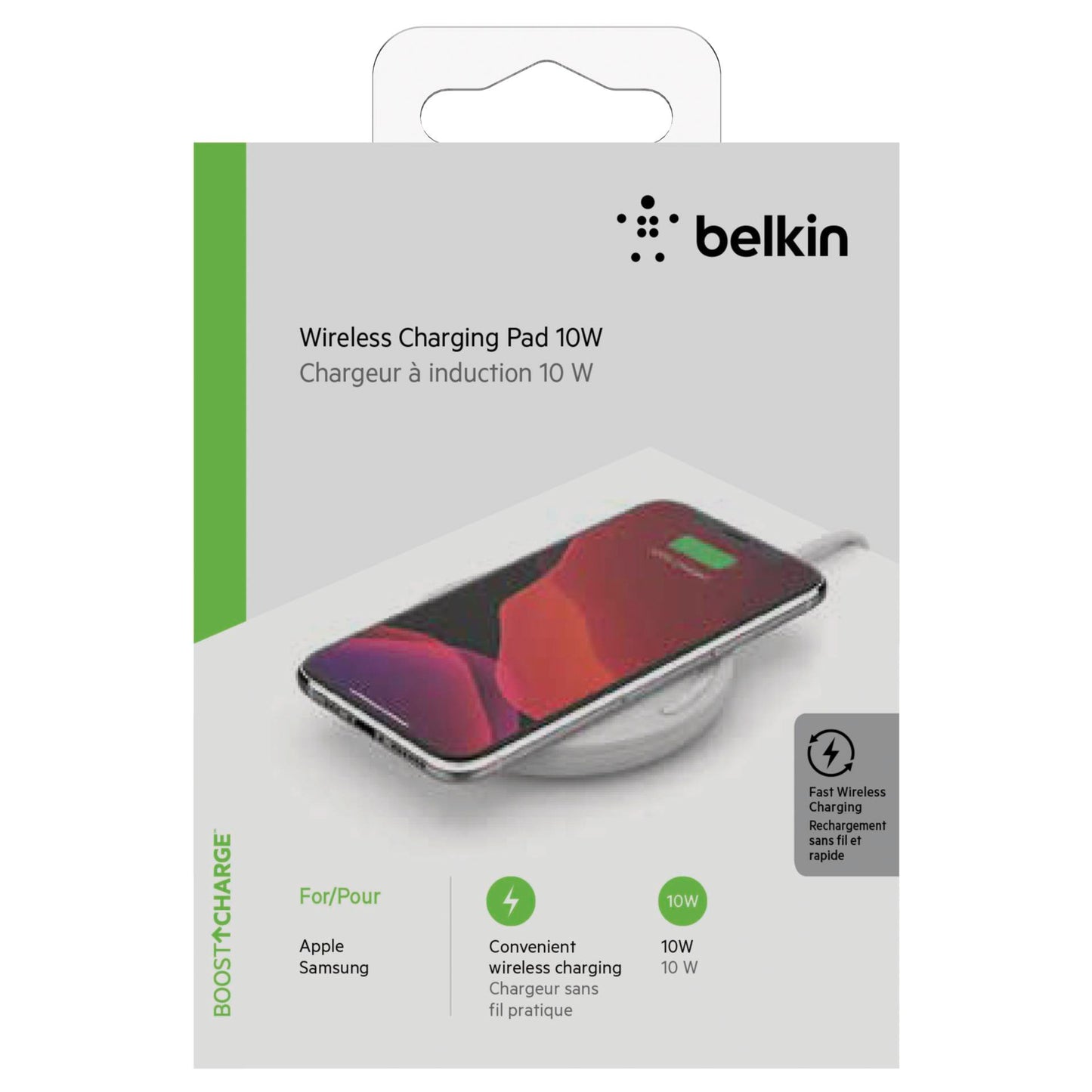 Belkin BOOST Chargeing Pad 10W Micro-USB Cab. w. Adaptor white