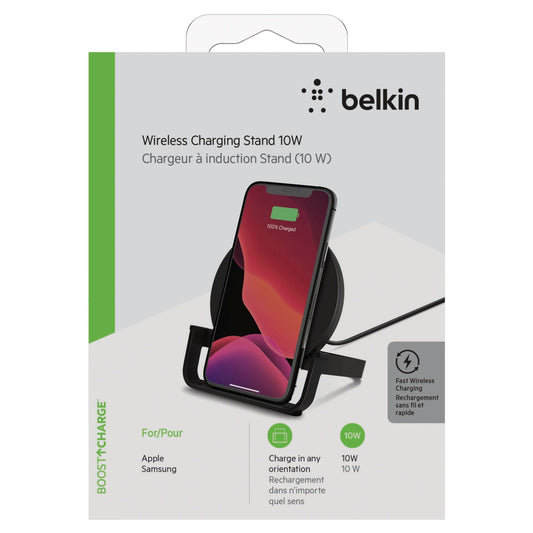 Belkin BOOST Charge wirel. Stand 10W Micro-USB Cab. PowerSup. bla