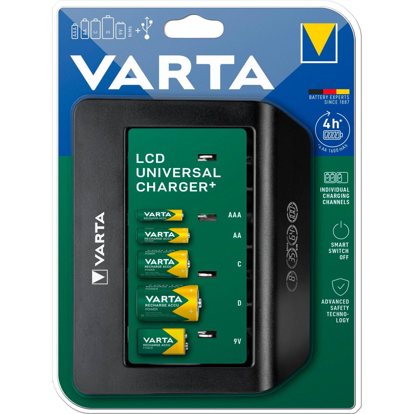 Varta LCD universal Charger+ without Battery