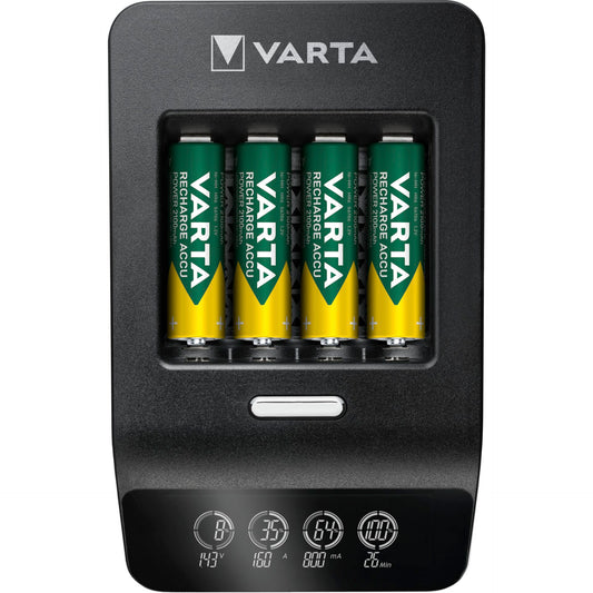 Varta LCD Ultra Fast Charger+ incl. 4 Batt. 2100 mAh AA + 12V