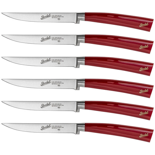 Berkel Elegance Rosso steak knife set 6-pcs.