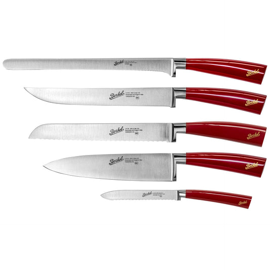 Berkel Elegance Red Chef knife set 5-pcs.