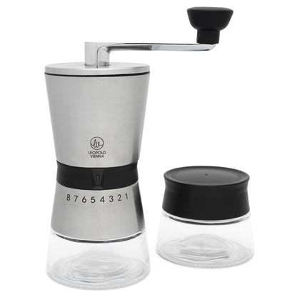 Leopold Vienna Coffee Grinder Bologna stl.steel/glass LV143002