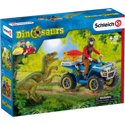 Schleich Dinosaurs         41466 Quad Escape from Velociraptor