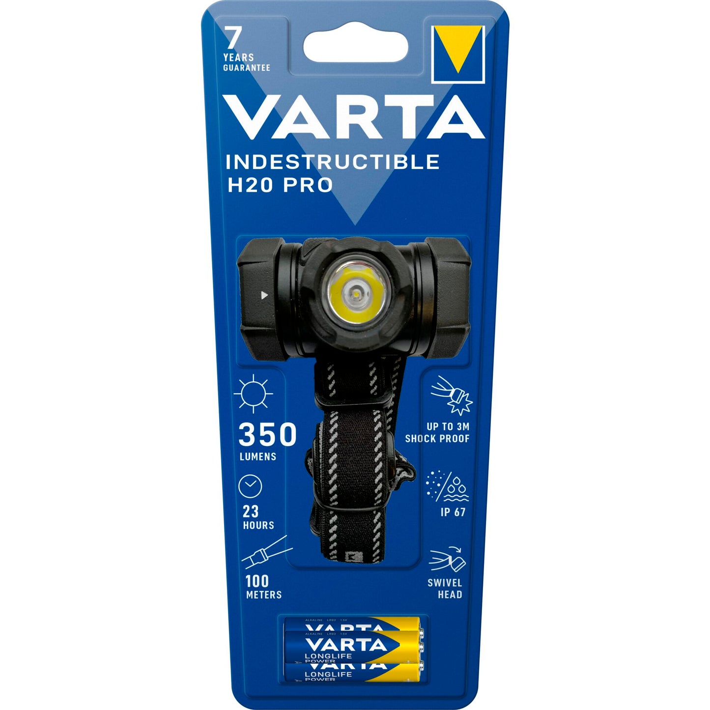 Varta Indestructible H20 Pro 4 Watt LED, 350 Lumen