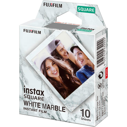 1 Fujifilm instax Square Film white marble