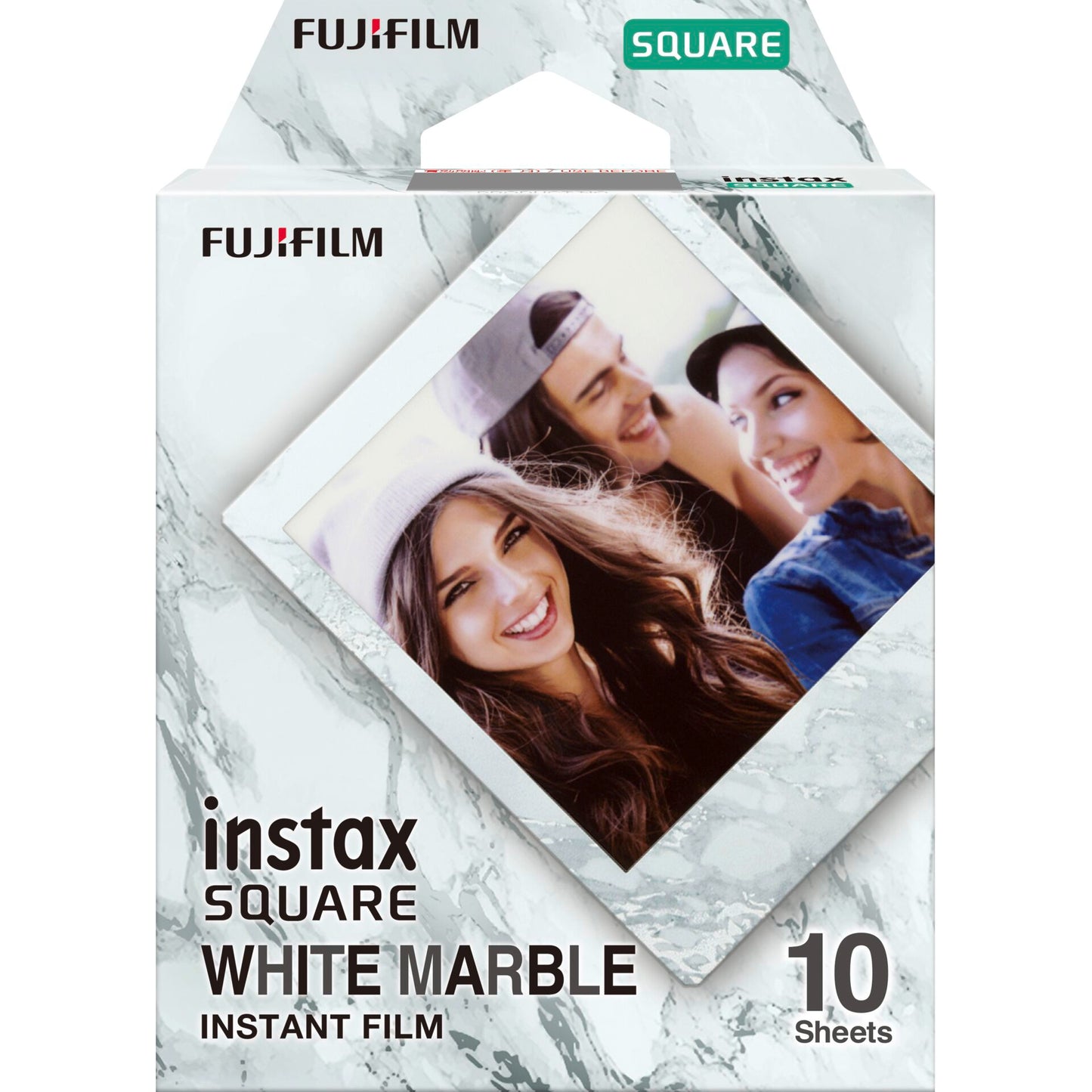1 Fujifilm instax Square Film white marble