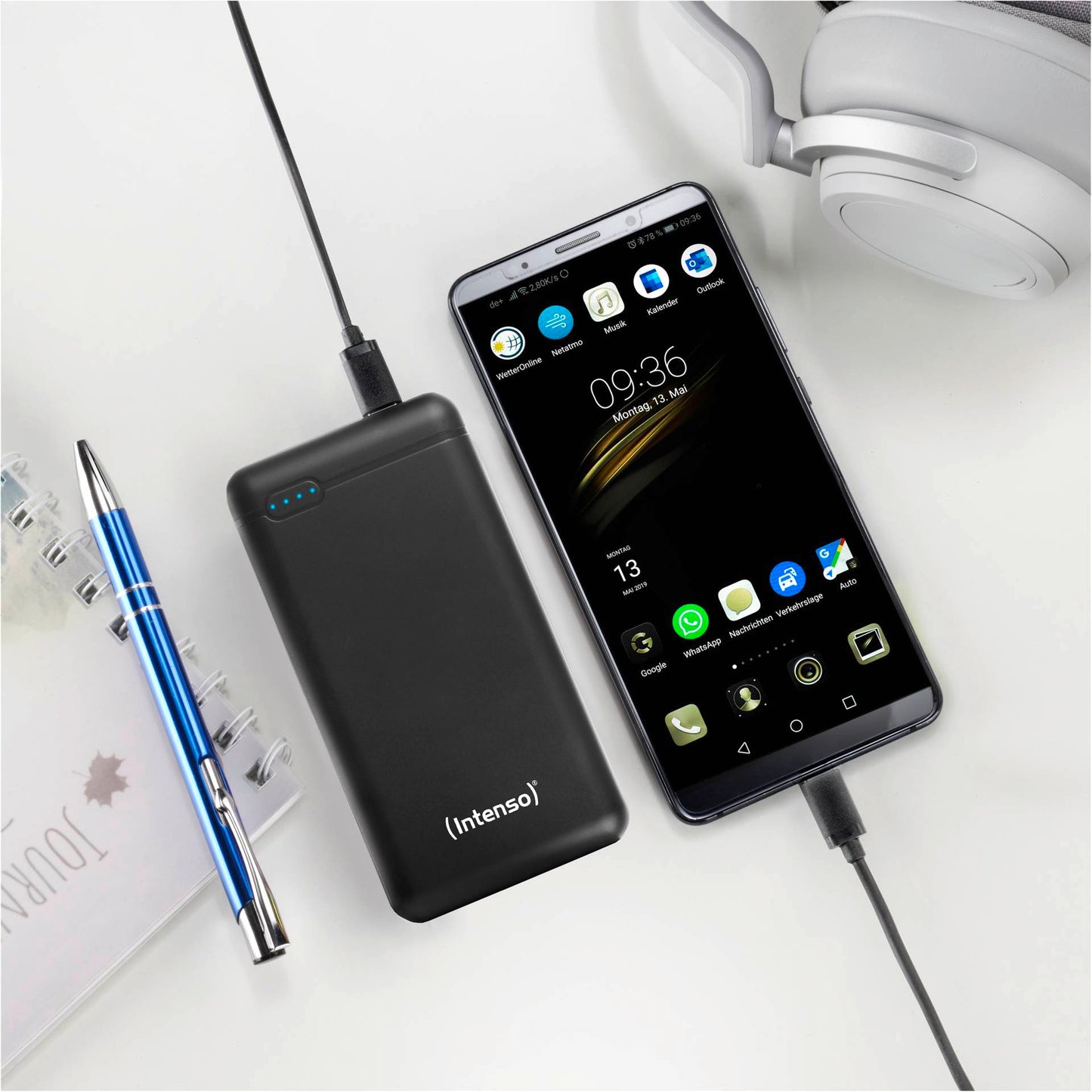 Intenso Powerbank XS20000 black 20000 mAh incl. USB-A to Type-C