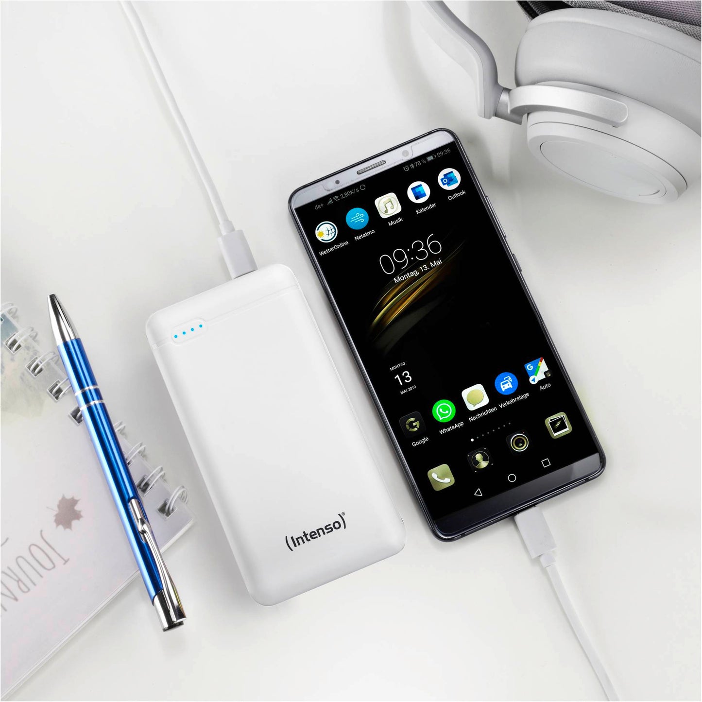 Intenso Powerbank XS20000 white 20000 mAh incl. USB-A to Type-C
