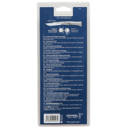 Opinel pocket knife No. 10 carbon w. wood handle