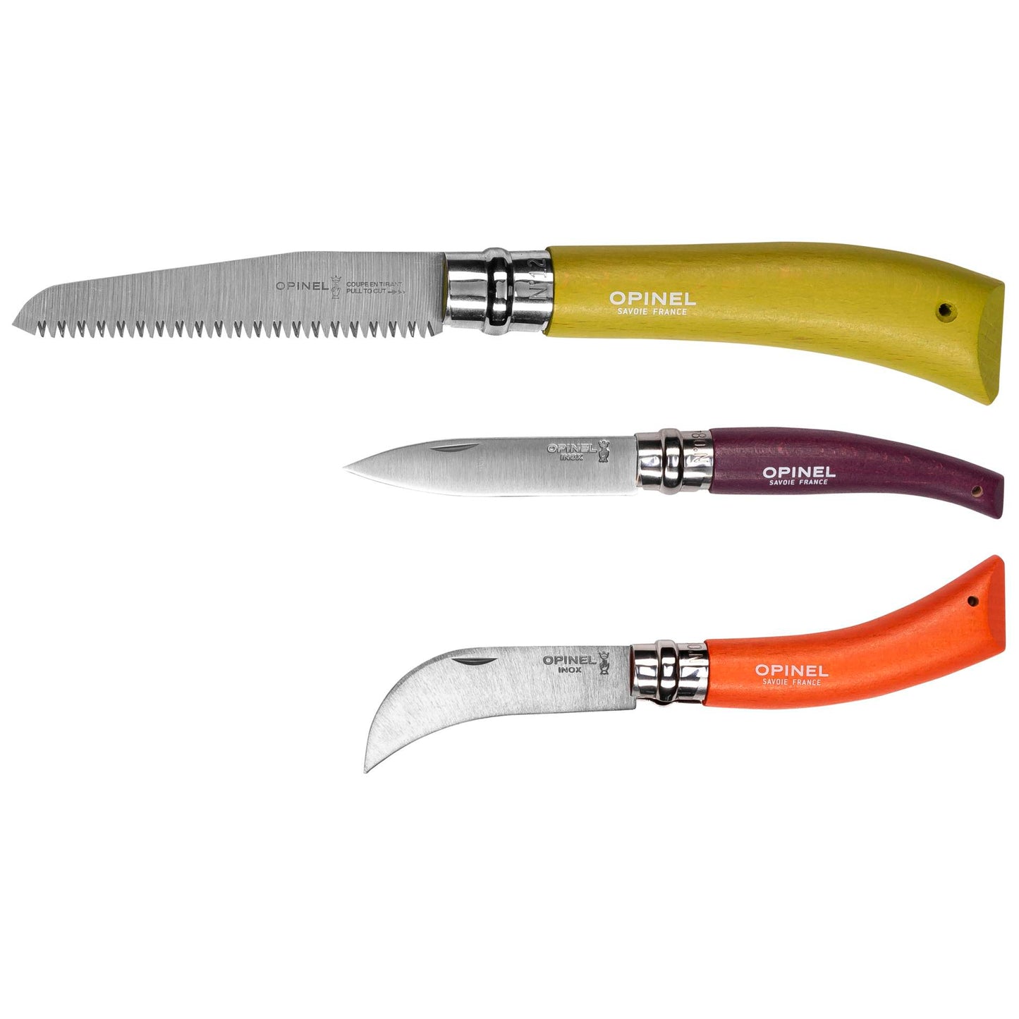 Opinel Coloured Gardener Box 3 Gardening Tools