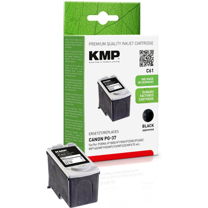KMP C61 ink cartridge black compatible with Canon PG-37