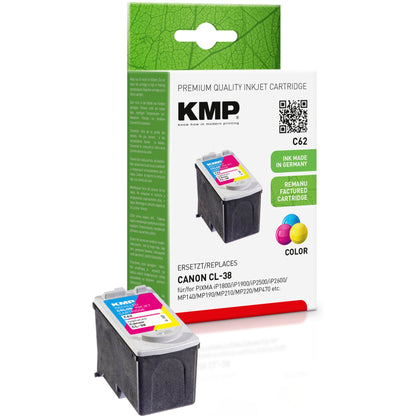 KMP C62 ink cartridge color compatible with Canon CL-38