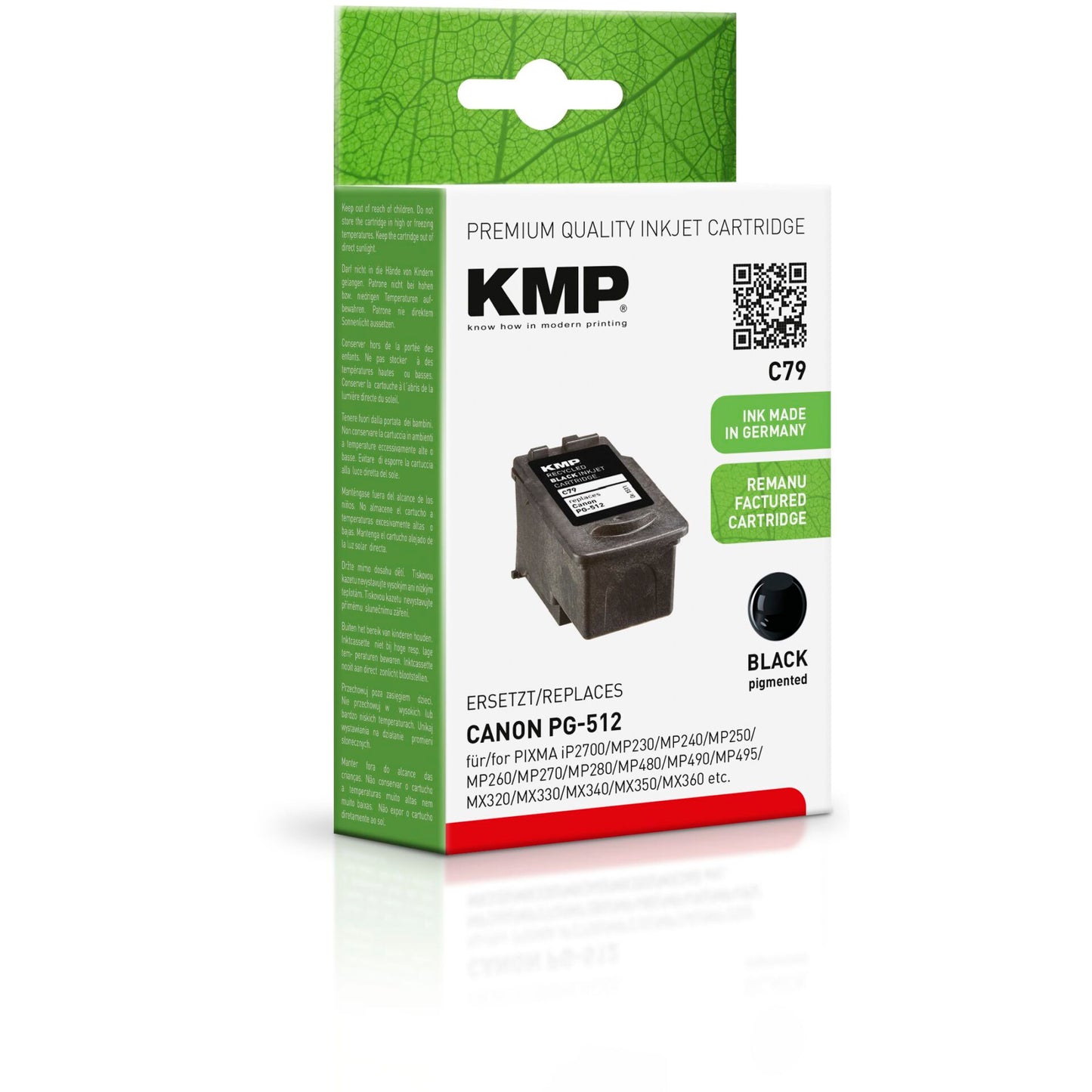 KMP C79 ink cartridge black compatible with Canon PG-512