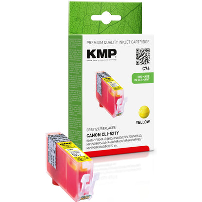 KMP C76 ink cartridge yellow compatible with Canon CLI-521 Y