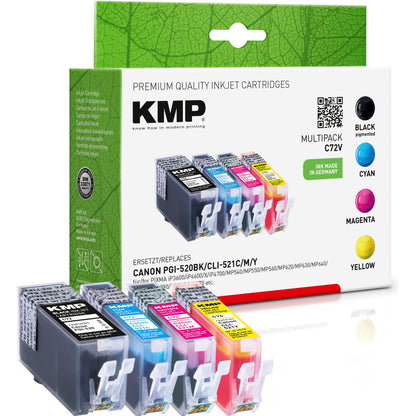 KMP C72V Promo Pack   BK/C/M/Y comp. with PGI-520 / CLI-521