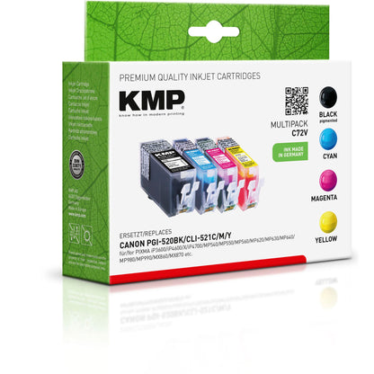 KMP C72V Promo Pack   BK/C/M/Y comp. with PGI-520 / CLI-521