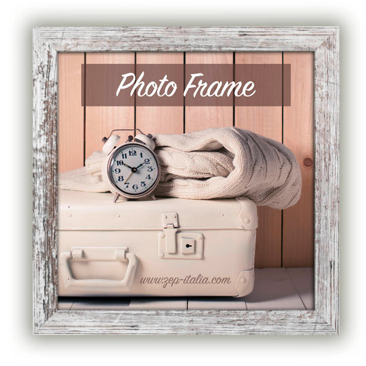 ZEP Nelson 6 white brown   20x20 Wood Frame V21206