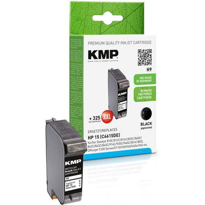 KMP H9 ink cartridge black compatible with HP C 6615 D