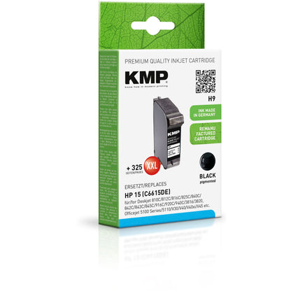 KMP H9 ink cartridge black compatible with HP C 6615 D