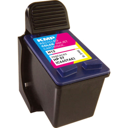 KMP H12 ink cartridge color compatible with HP C 6657 AE