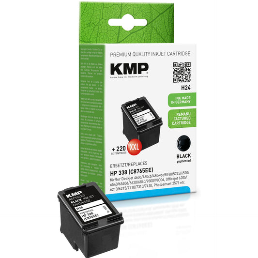 KMP H24 ink cartridge black compatible with HP C 8765 E