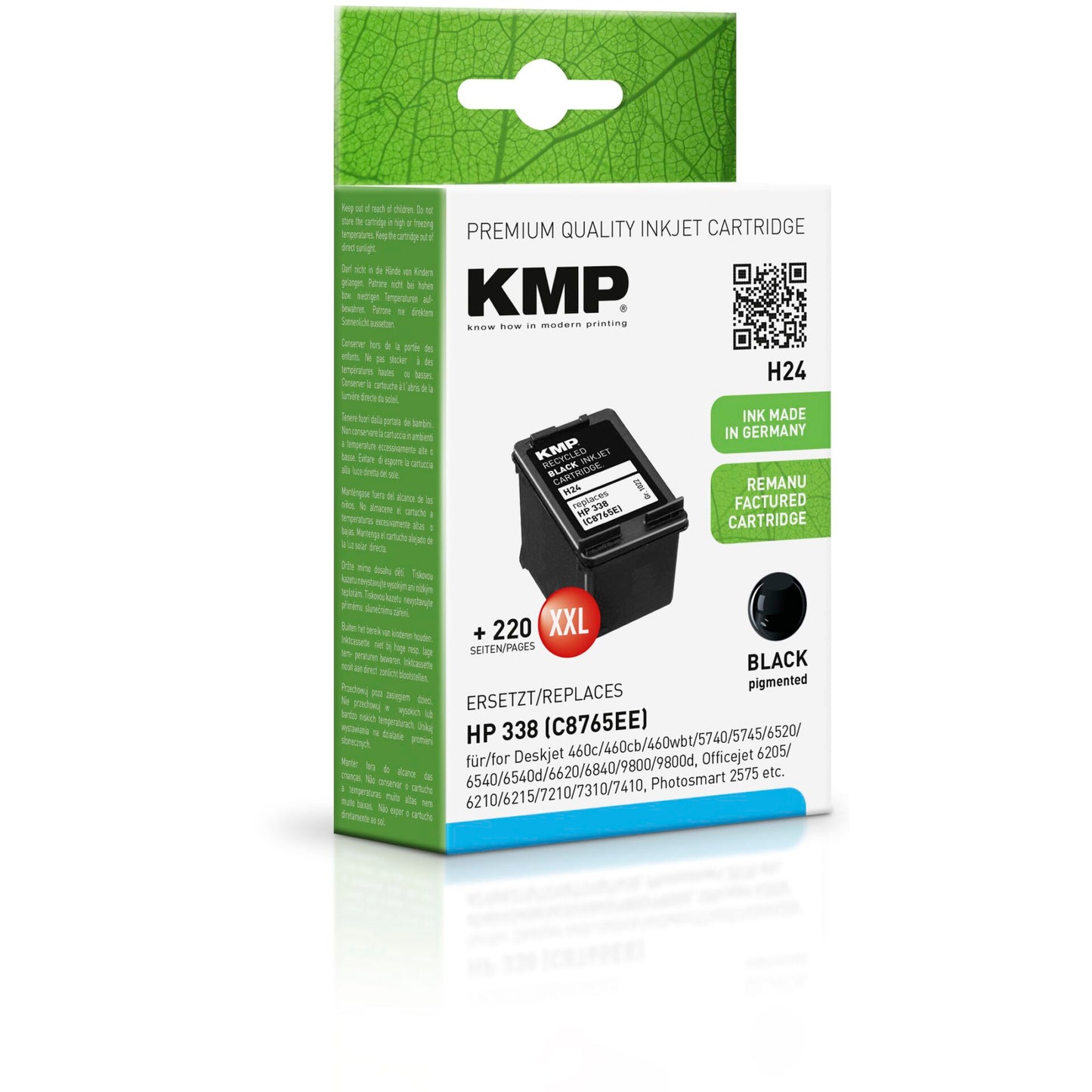 KMP H24 ink cartridge black compatible with HP C 8765 E