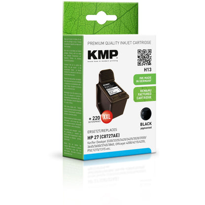 KMP H13 ink cartridge black compatible with HP C 8727 AE