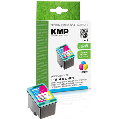 KMP H43 ink cartridge color comp. w. HP CB 338 EE No. 351XL