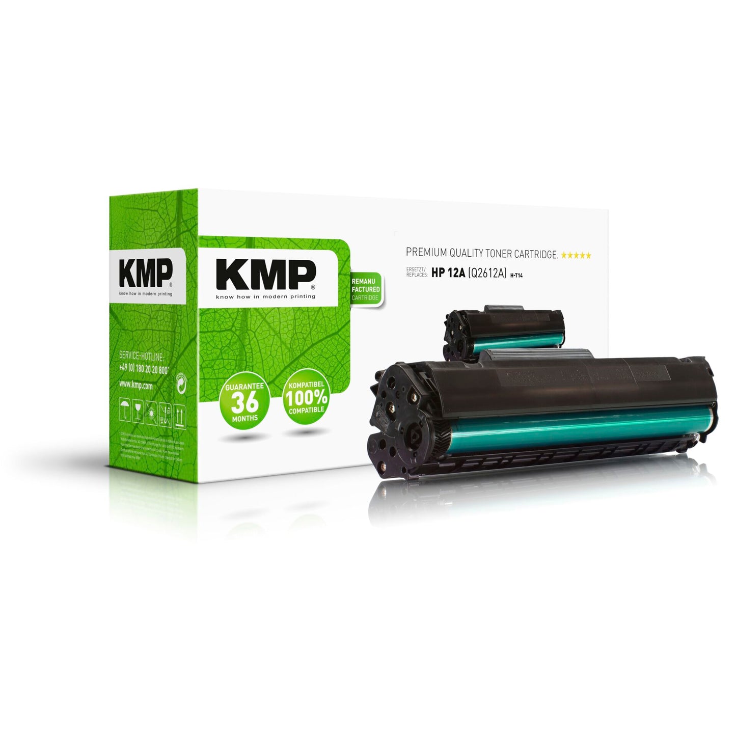 KMP H-T14 Toner black compatible with HP Q 2612 A