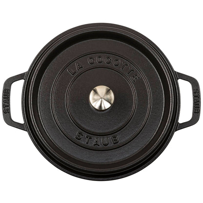 Staub La Cocotte 24cm round black, cast iron