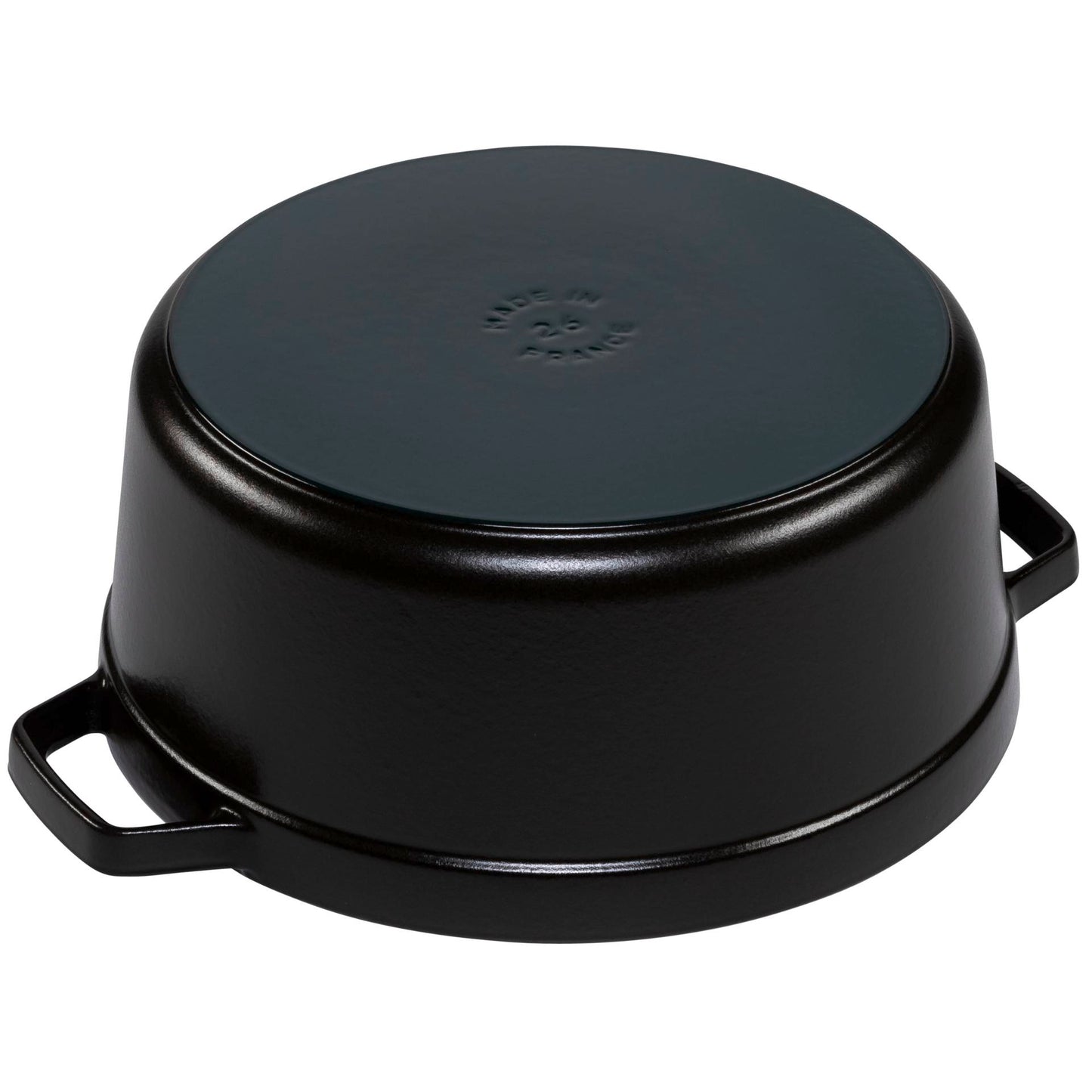 Staub Round Cocotte, 26cm cast iron, black