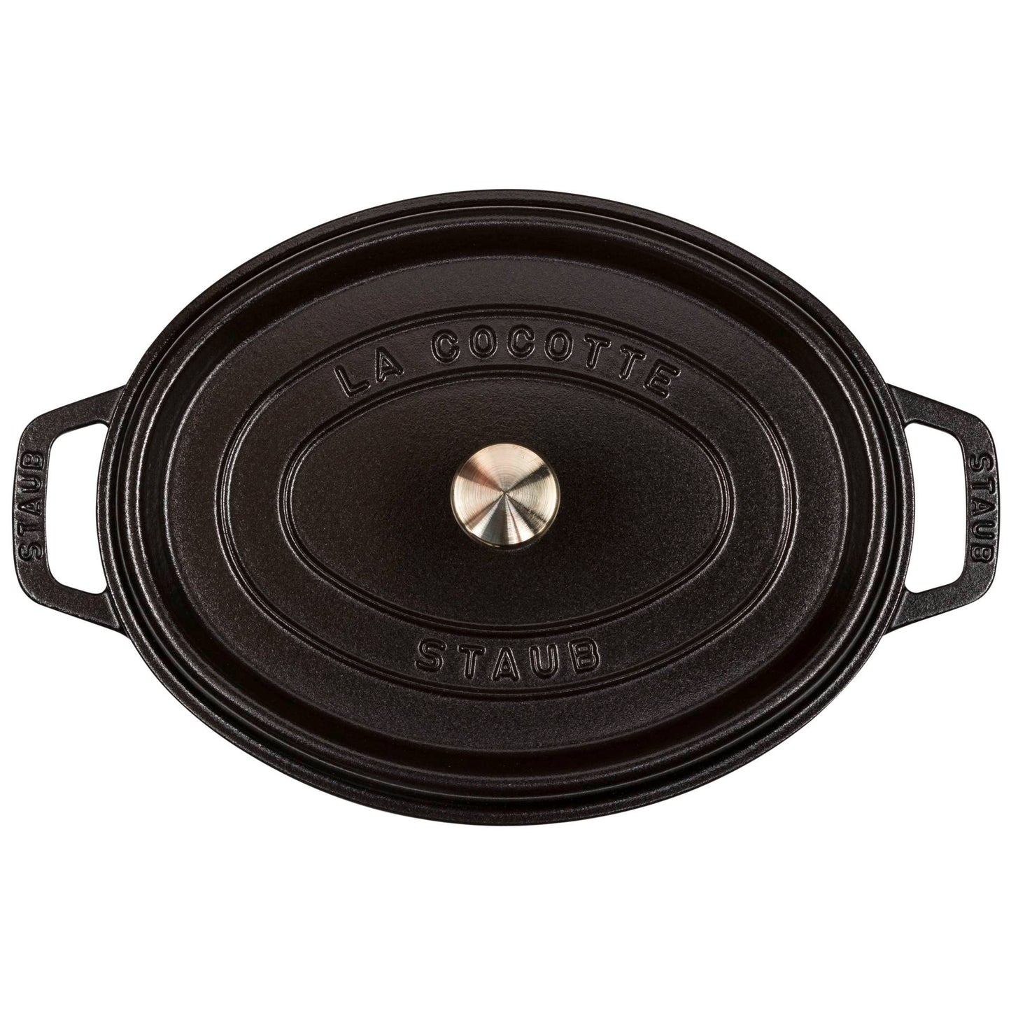 Staub Oval Cocotte, 29cm cast iron, black