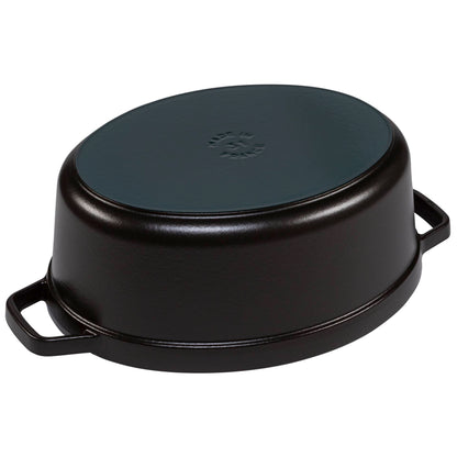 Staub Oval Cocotte, 31cm cast iron, black