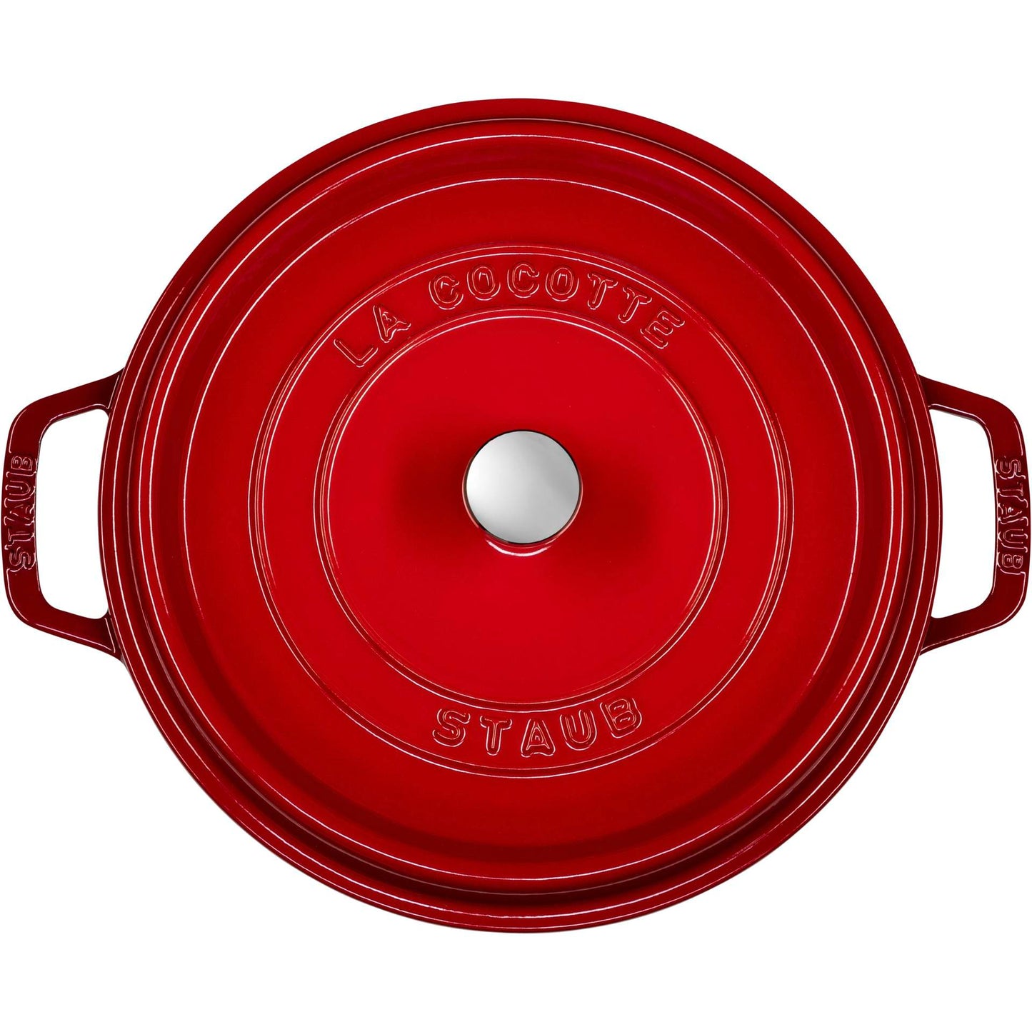 Staub Round Cocotte, 26cm cast iron, cherry