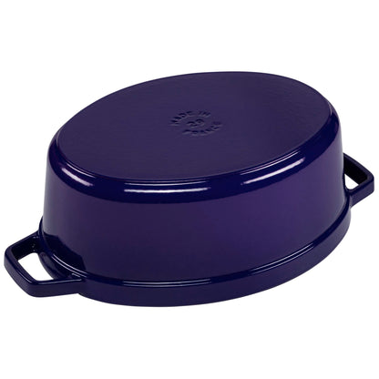 Staub Oval Cocotte, 29cm cast iron, dark blue