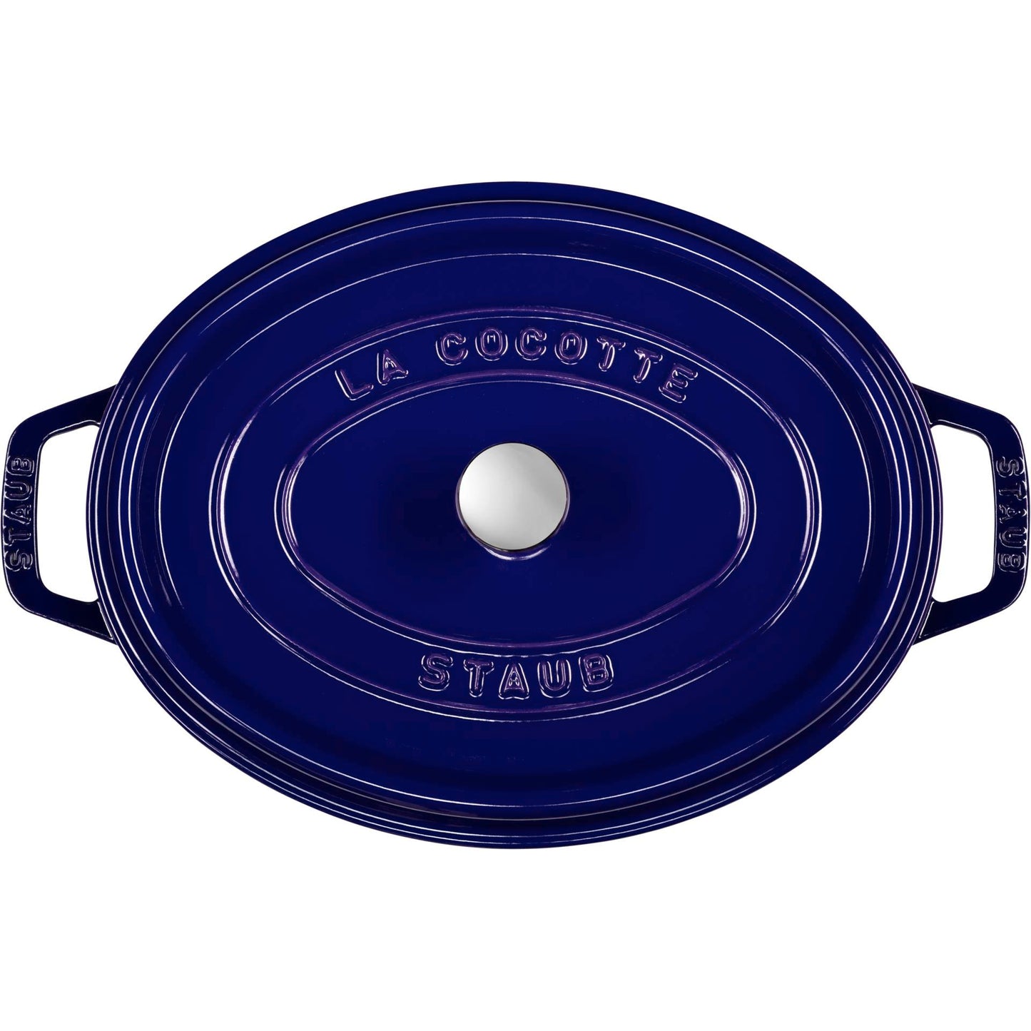 Staub Oval Cocotte, 29cm cast iron, dark blue