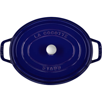 Staub Oval Cocotte, 31cm cast iron, dark blue
