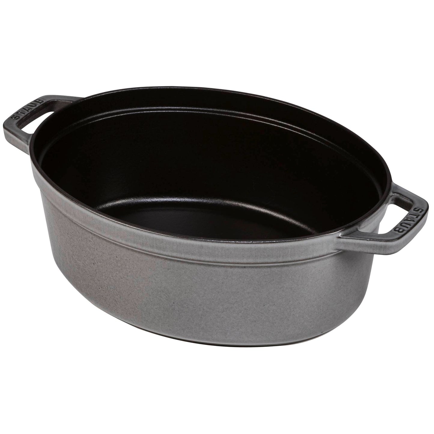Staub Oval Cocotte, 29cm cast iron, graphite grey