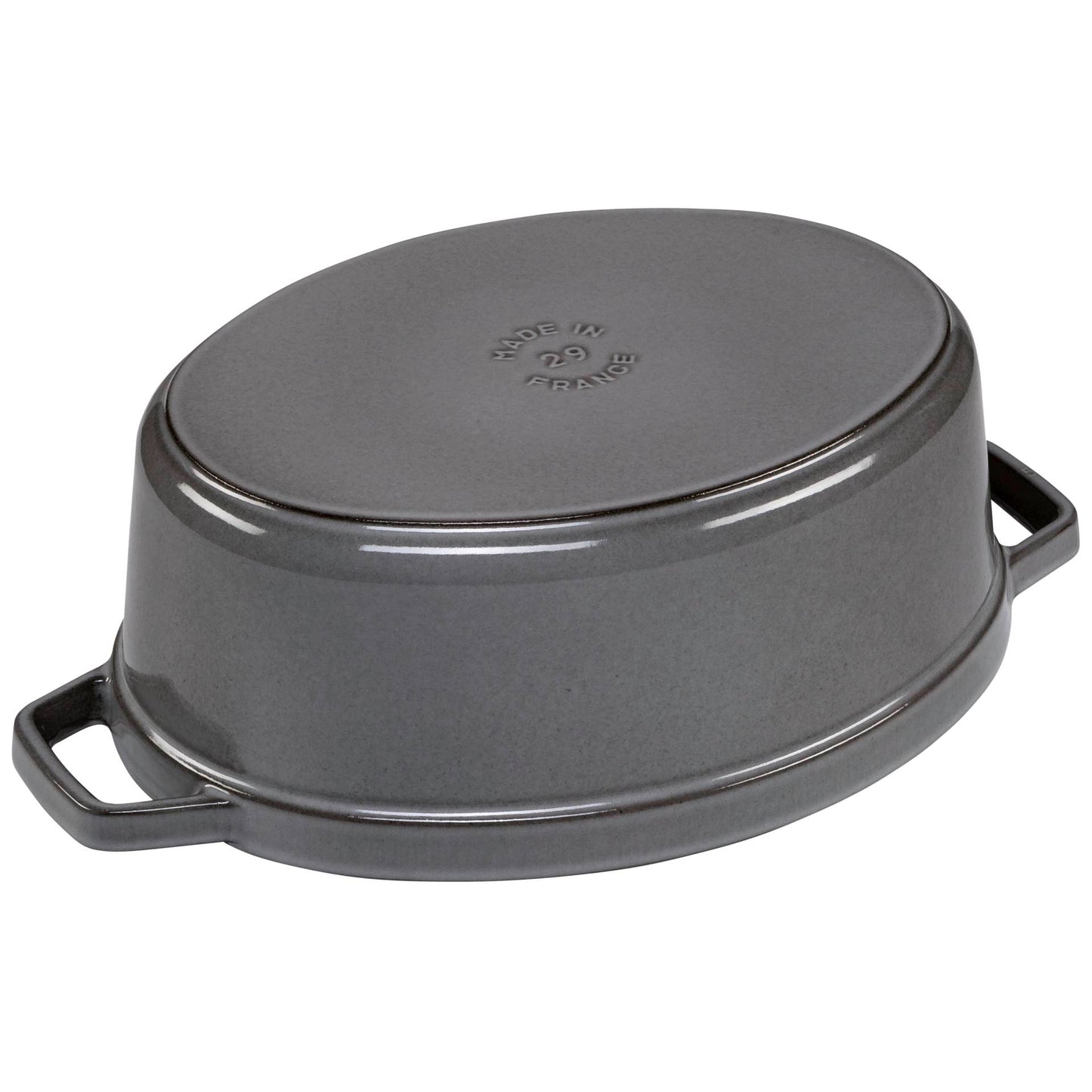 Staub Oval Cocotte, 29cm cast iron, graphite grey