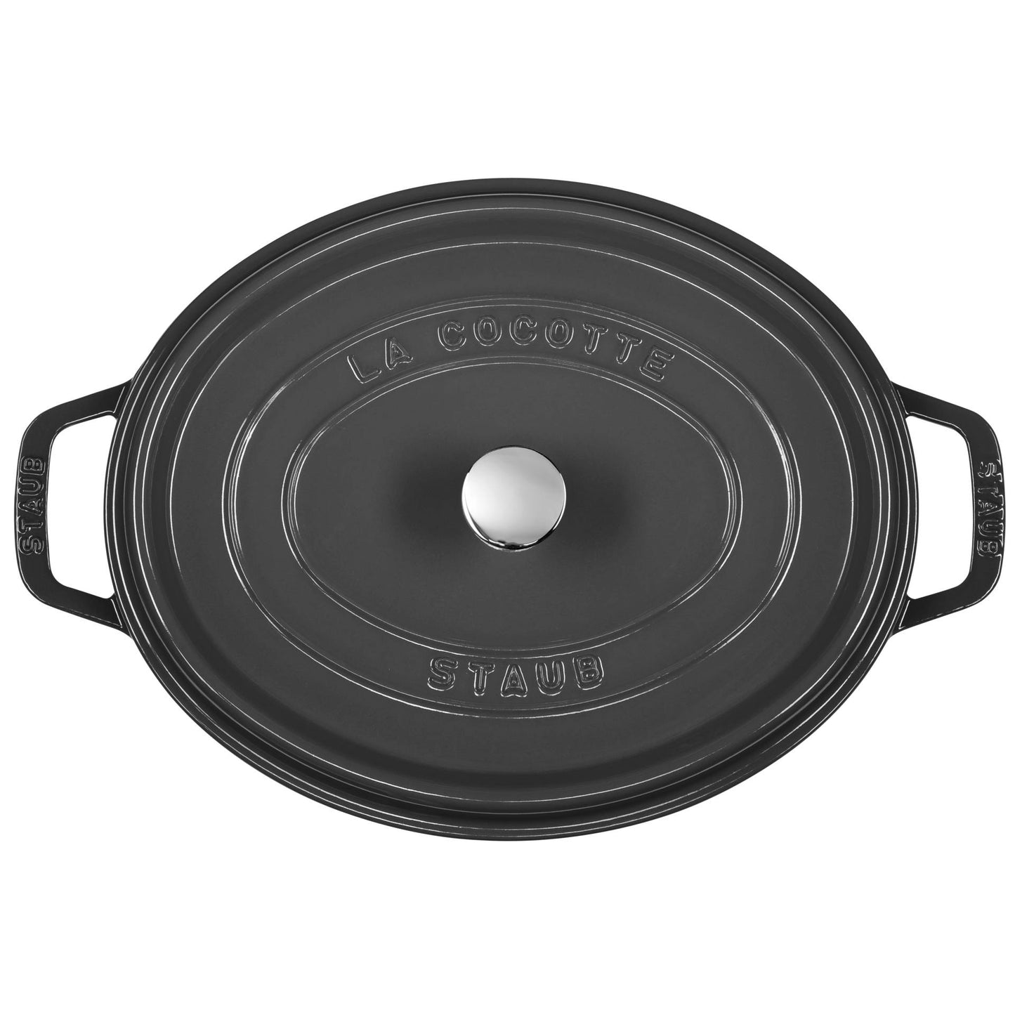 Staub Round Cocotte, 31cm cast iron, graphite grey