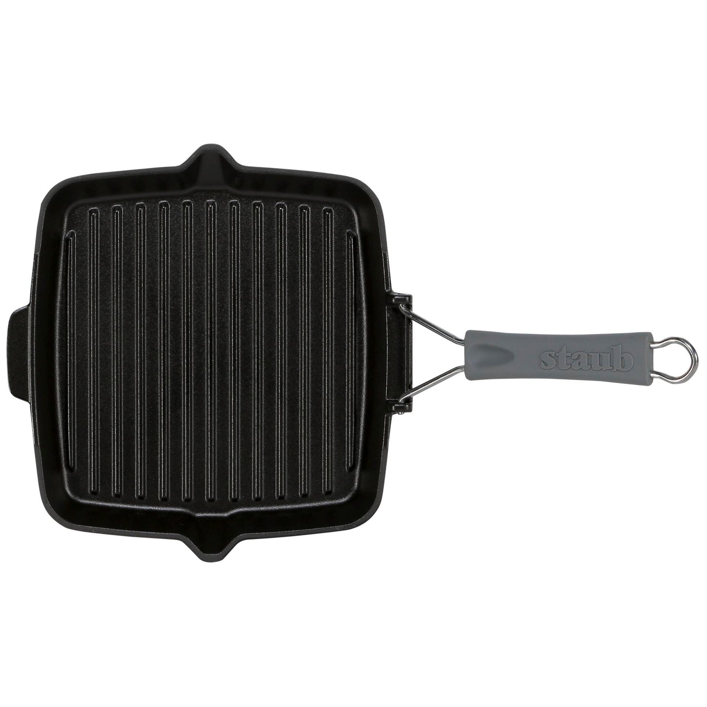 Staub Square Grill Pan  24cm cast iron, black, induction