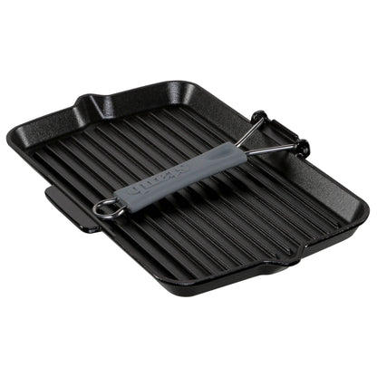 Staub Square Grill Pan  34x21cm cast iron, black, induction