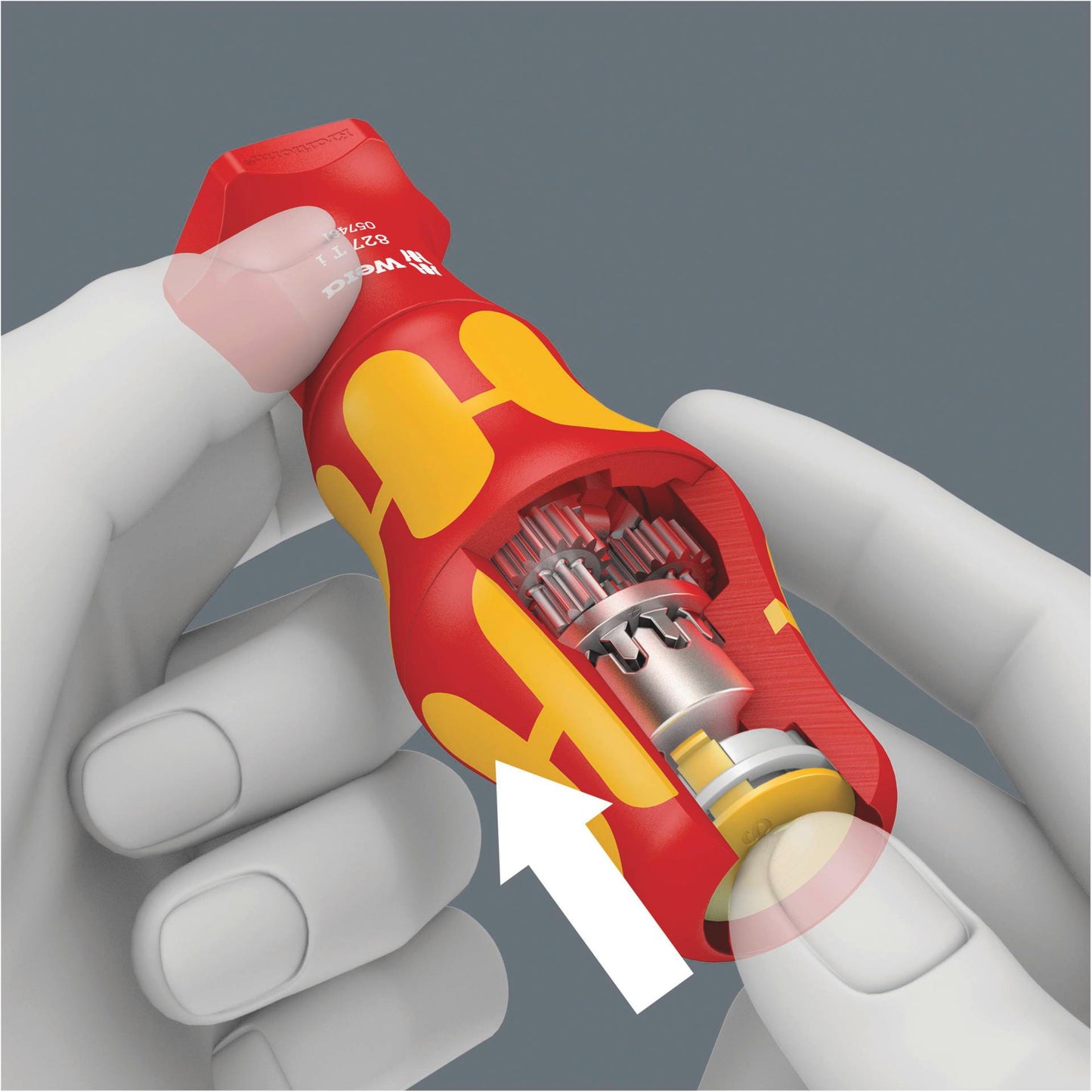 WERA 827 T i Kraftform Turbo hand holder