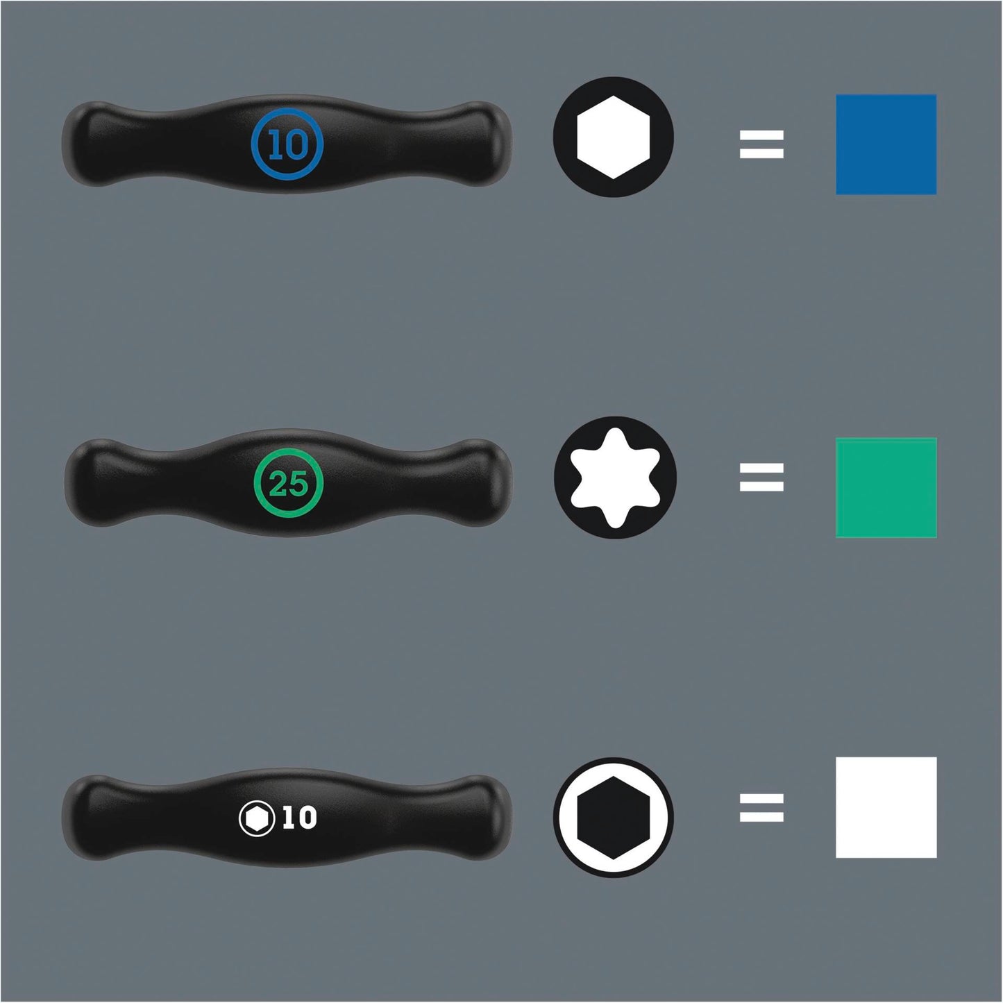 WERA 467/7 HF Set 1 screwdrivers T-handle TORX