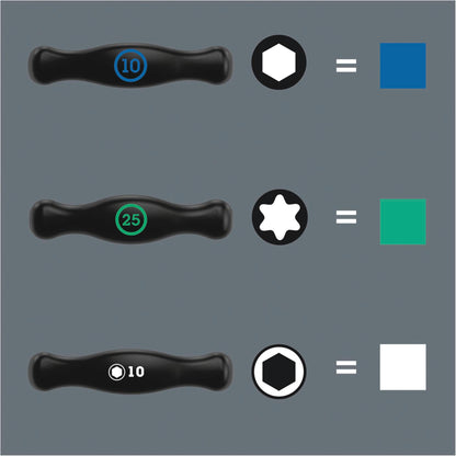 WERA 467/7 HF Set 1 screwdrivers T-handle TORX